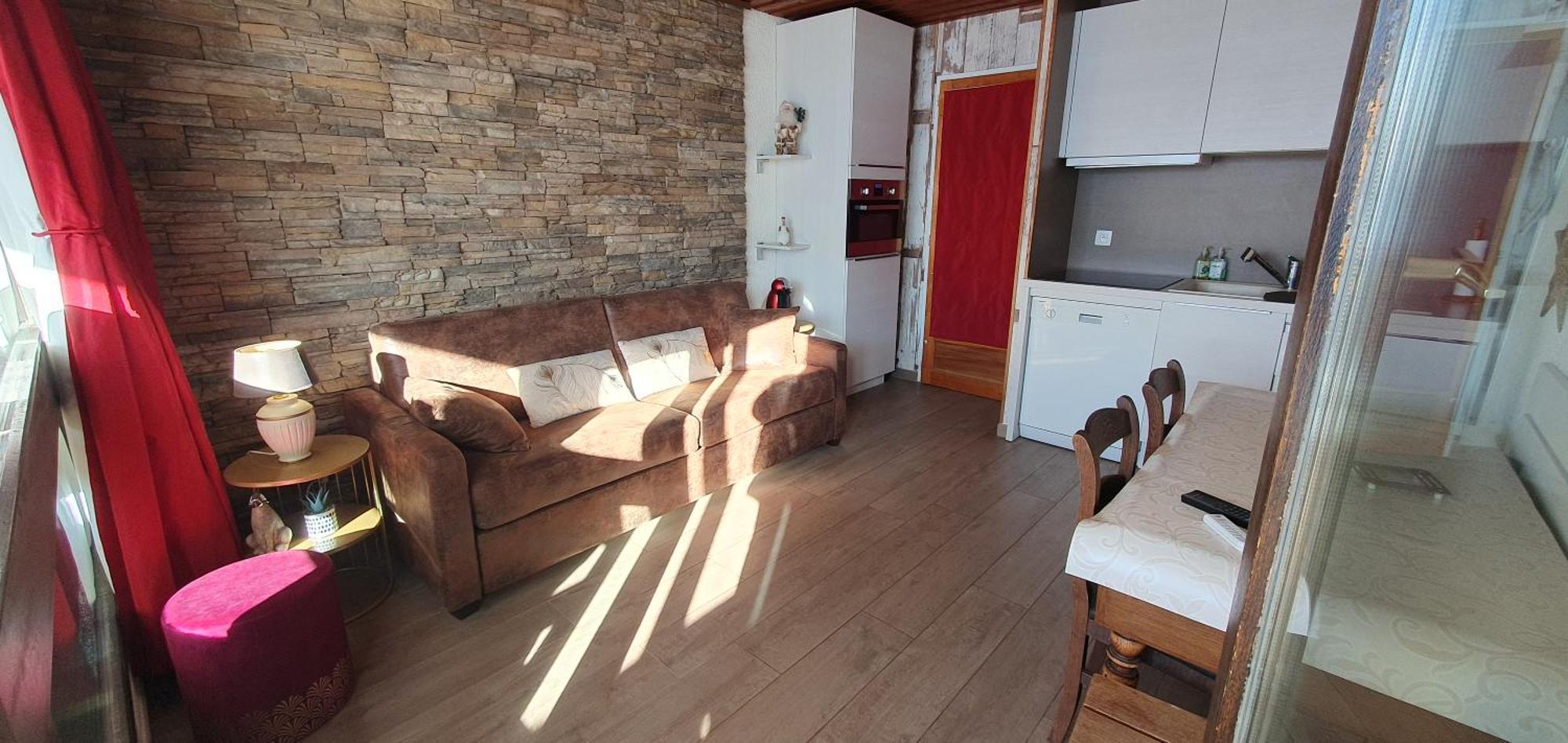 Le Serac W6 appartement avec véranda en angle vue panoramique Val Thorens Esterno foto
