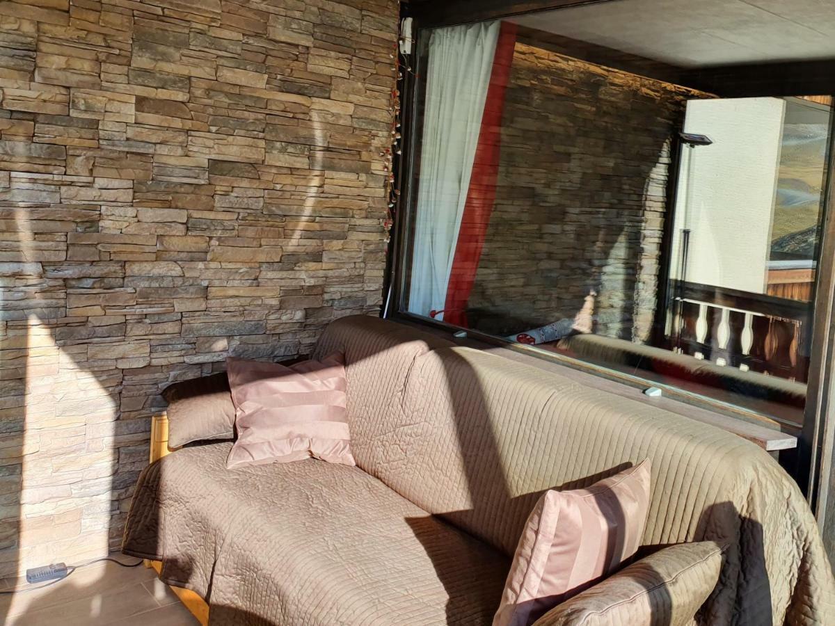Le Serac W6 appartement avec véranda en angle vue panoramique Val Thorens Esterno foto