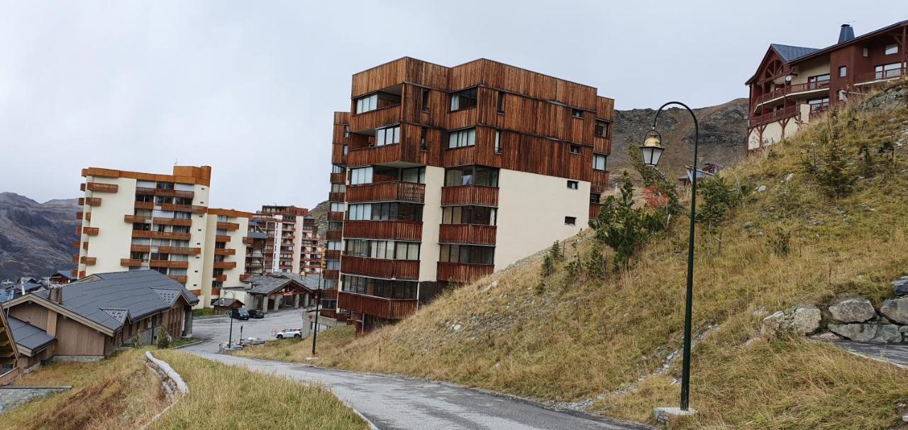 Le Serac W6 appartement avec véranda en angle vue panoramique Val Thorens Esterno foto